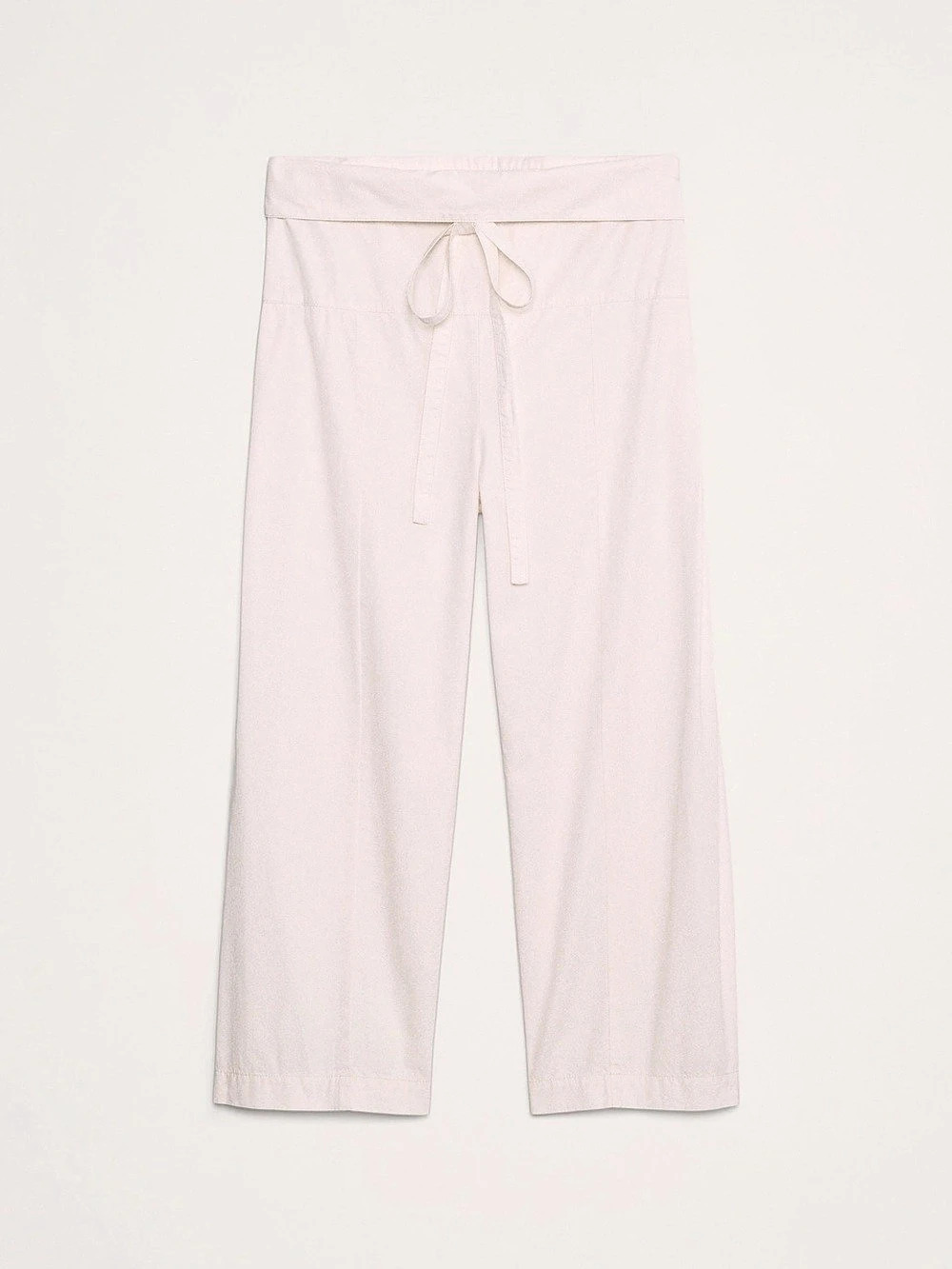 Banana Republic The White Lotus Oversized Fisherman Pants in Light Pink Size Med